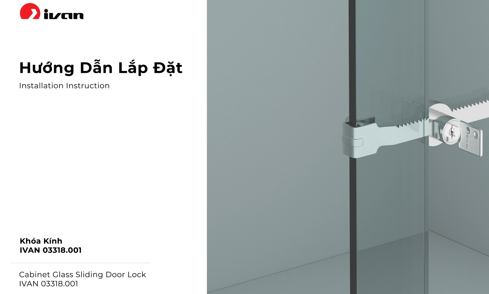 Installation instructions cabinet lock IVAN 03318.001