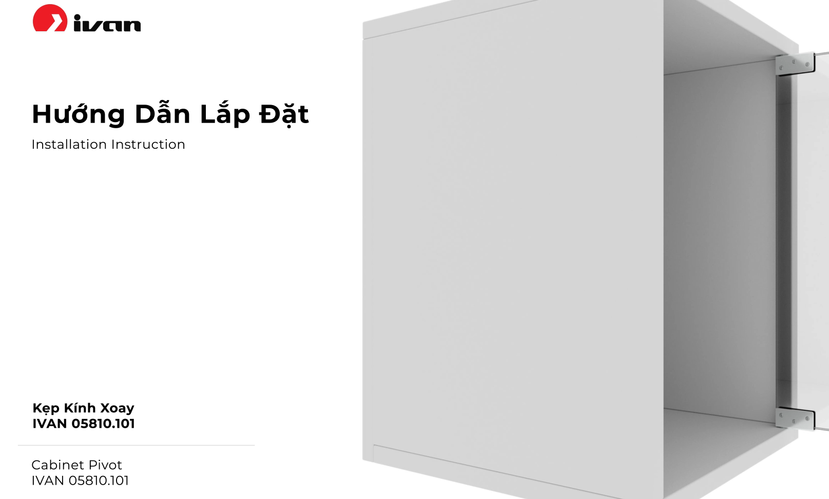 Installation instructions cabinet door latches IVAN 05801.101